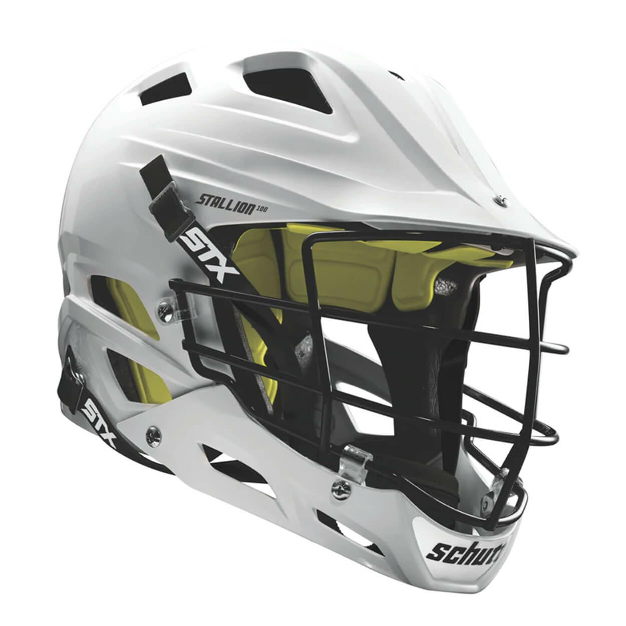 Schutt STX buy Stallion 600 Lacrosse Helmet White Sz Large w/Chinstrap